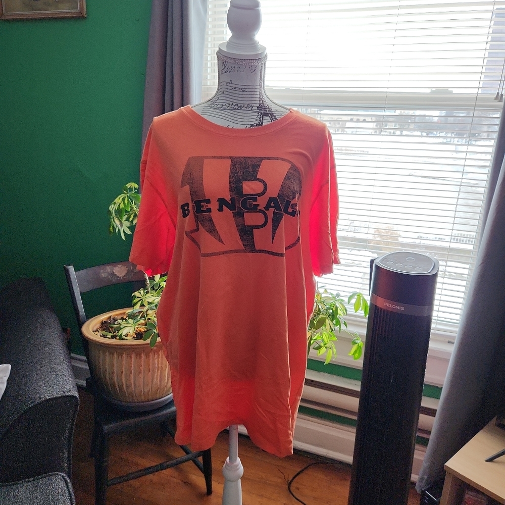 Cincinnati Bengals Mens T SHIRT Orange Size XXL '47